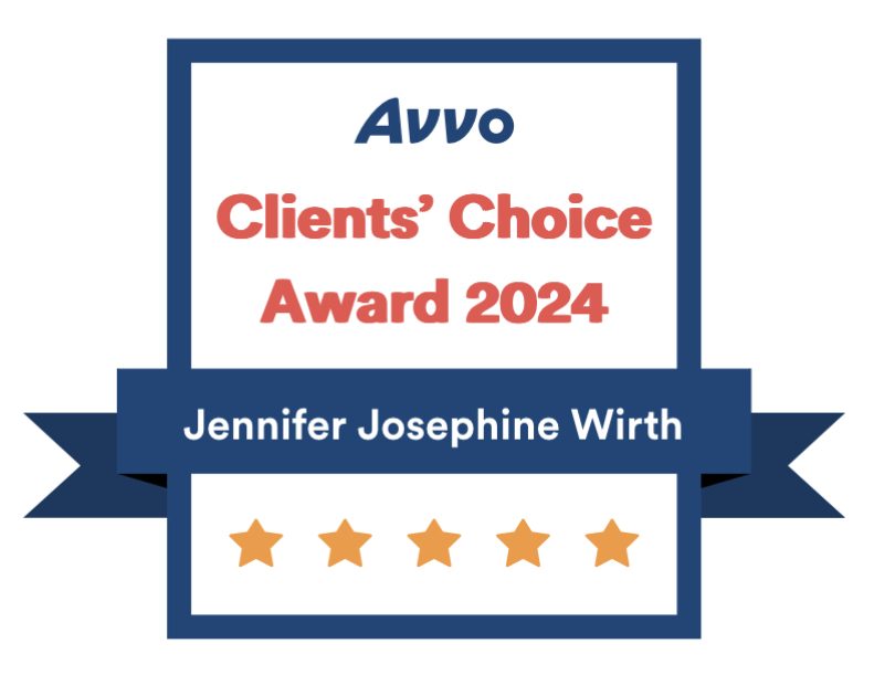 Jennifer Wirth, 2024 Avvo Client Choice Award, Chicago Drivers License Reinstatement Lawyer